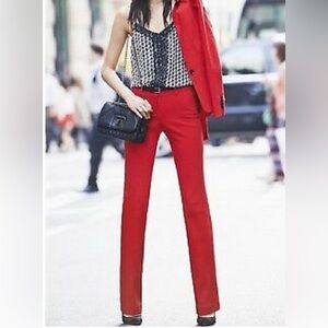 Express Editor Red Dress Pants
